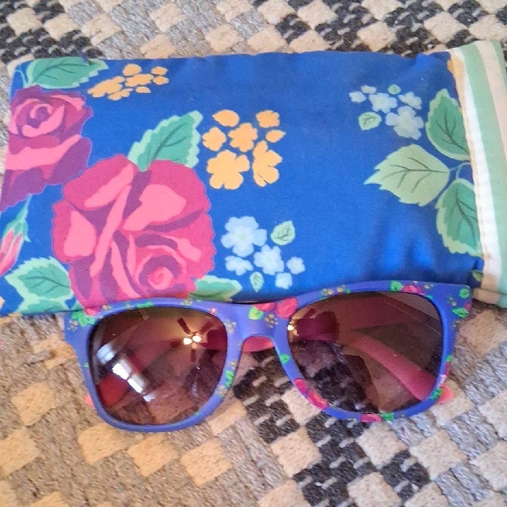 Matilda Jane Floral Kids Sunglasses - Blue and Pink